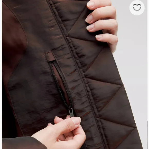 NWT Lululemon Wunder Puff Down Jacket Iridescent Brown Winter Coat Womens Size10 - Picture 7 of 15